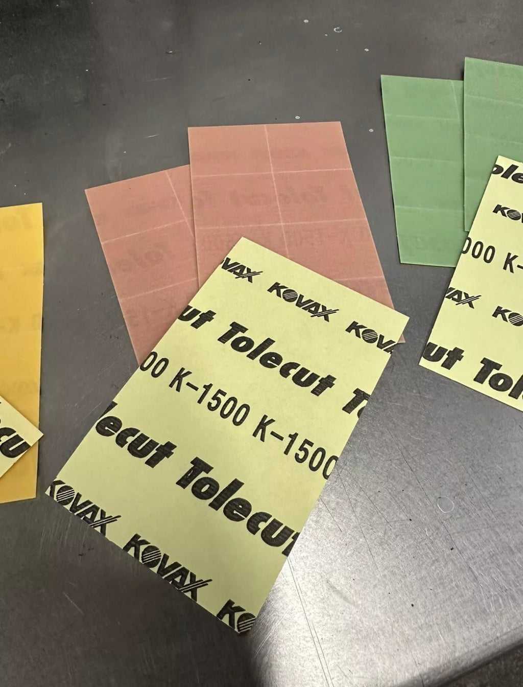 Kovax Tolecut 1/8cut Stick On Sandpaper top up 1200/1500/2000/3000