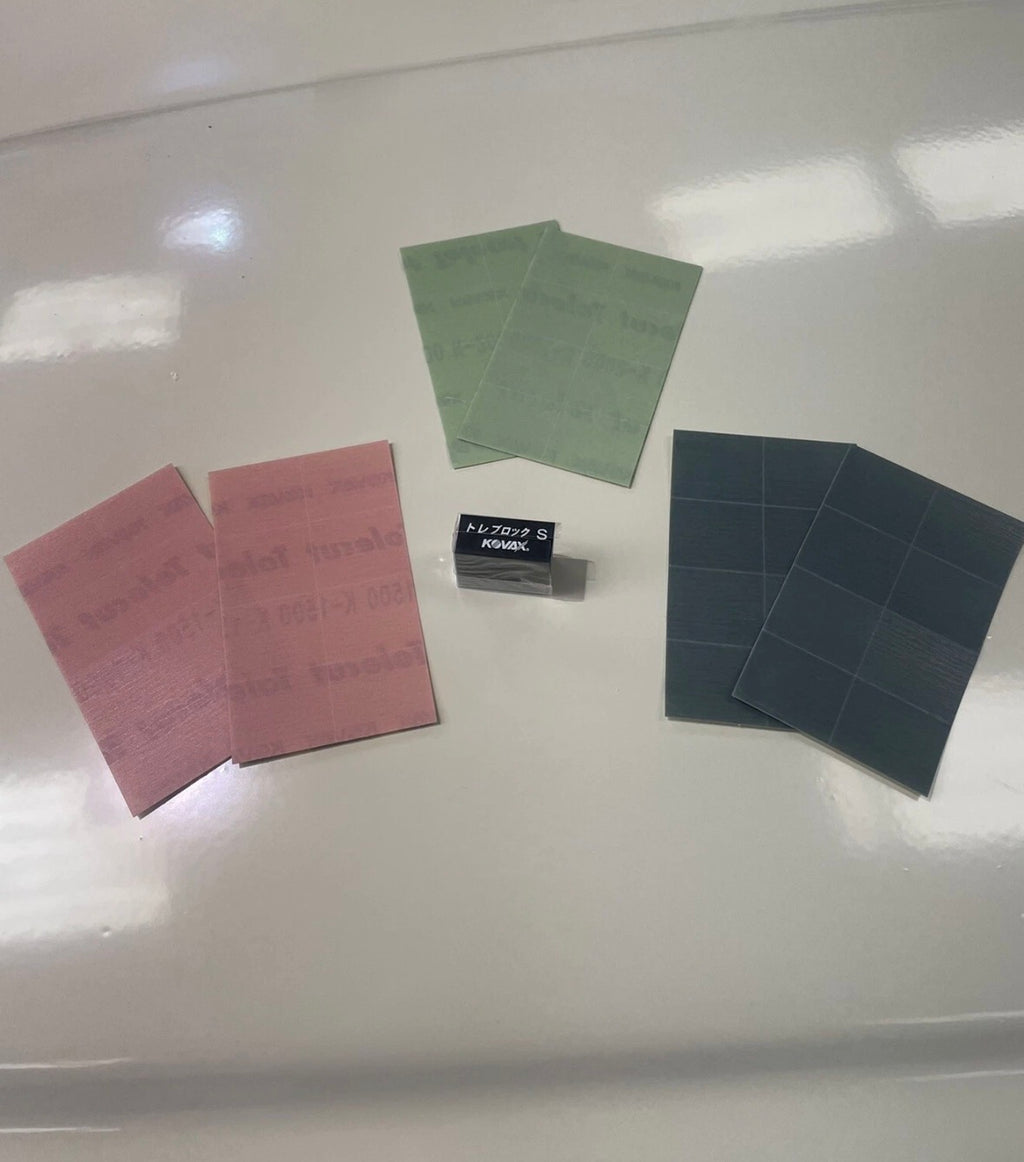 Kovax Tolecut sanding kit 1500,2000,3000 and block