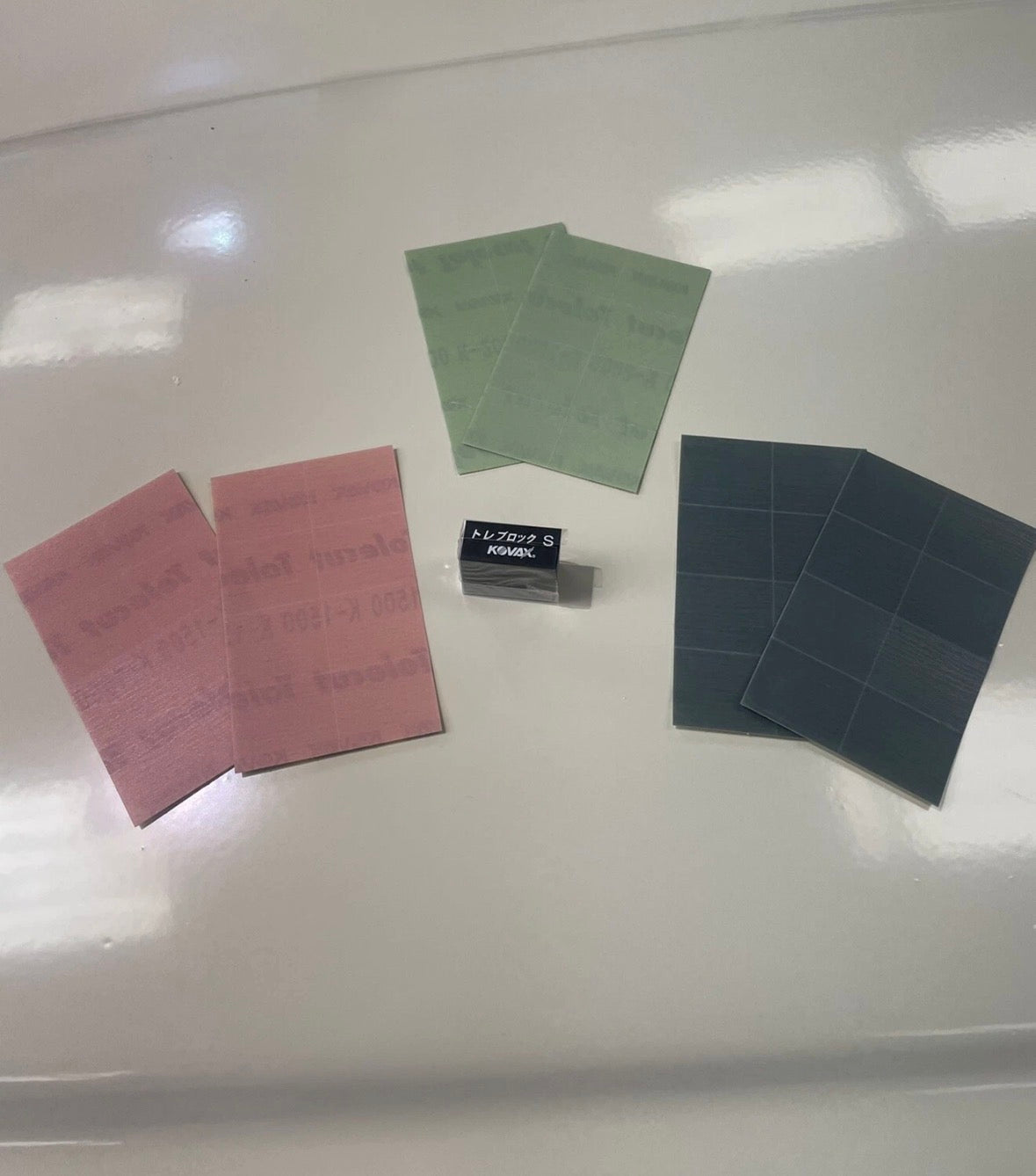 Kovax Tolecut sanding kit 1500,2000,3000 and block