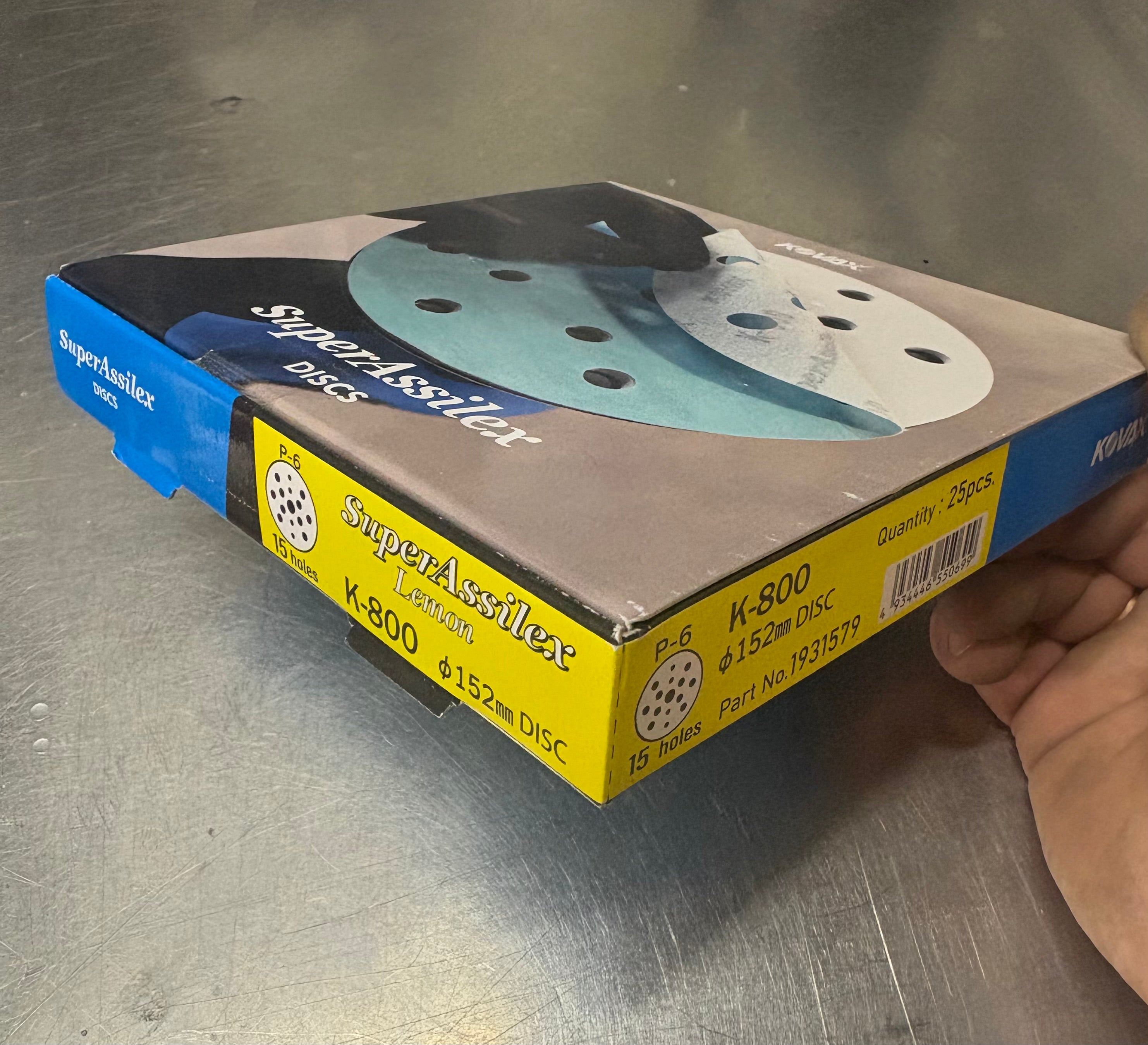 6” Kovax SuperAssilex k-800, 15holes