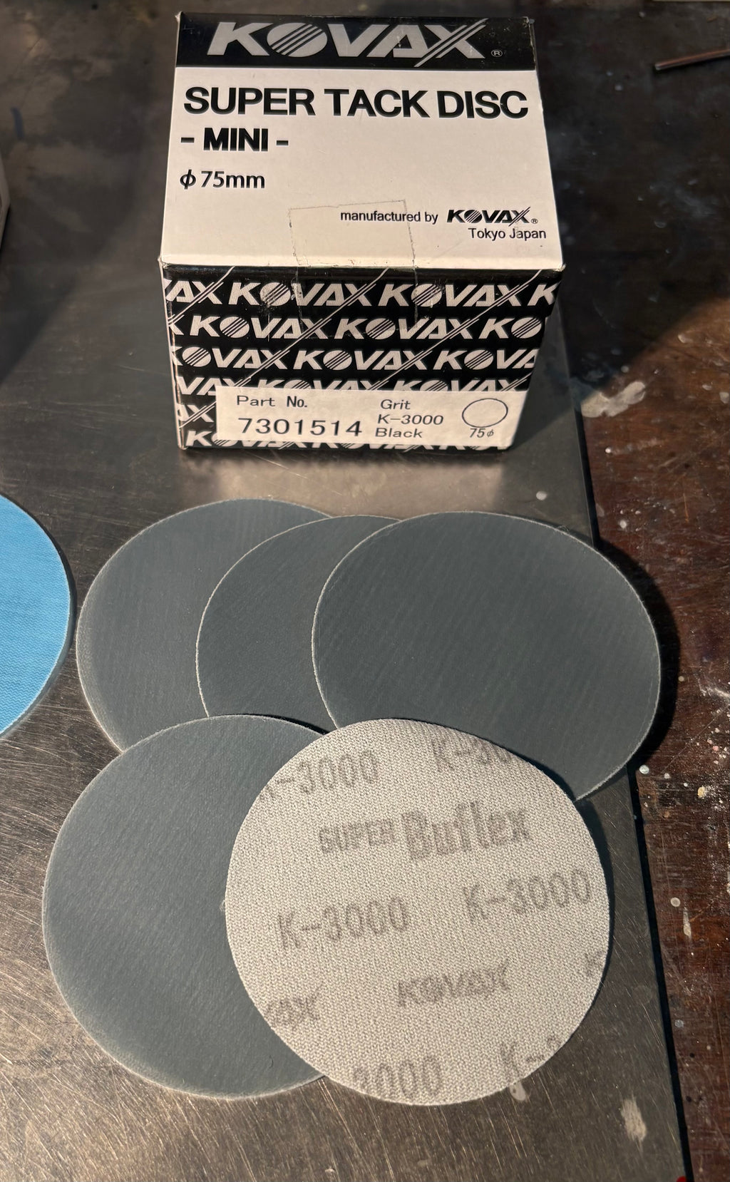 Kovax 75mm (3") Ultimate Paint Correction Kit – K-1500 K-2000 K-2500 K-3000 (20 Discs + Pad)
