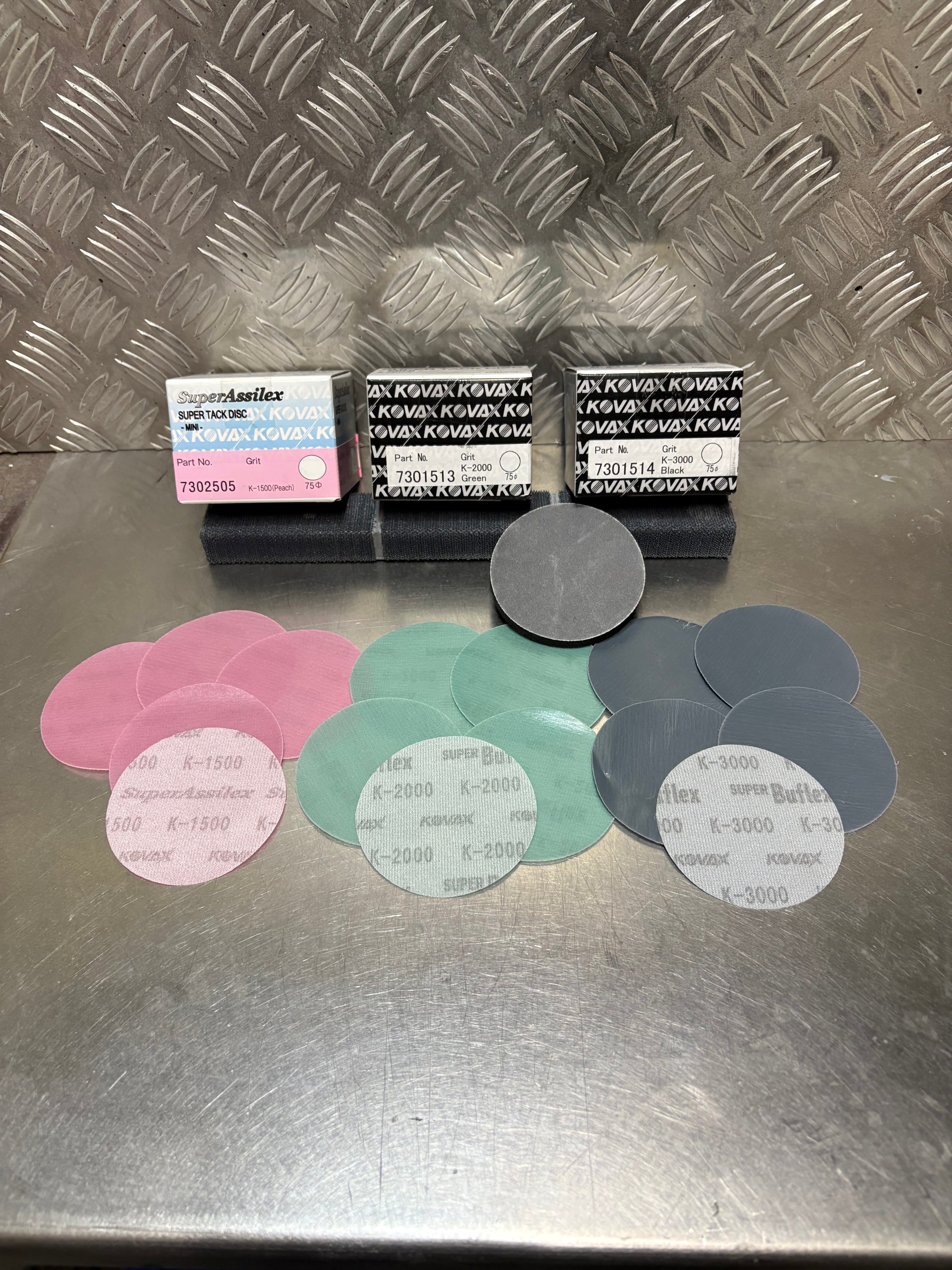 3” Kovax sanding kit 1500/2000/3000