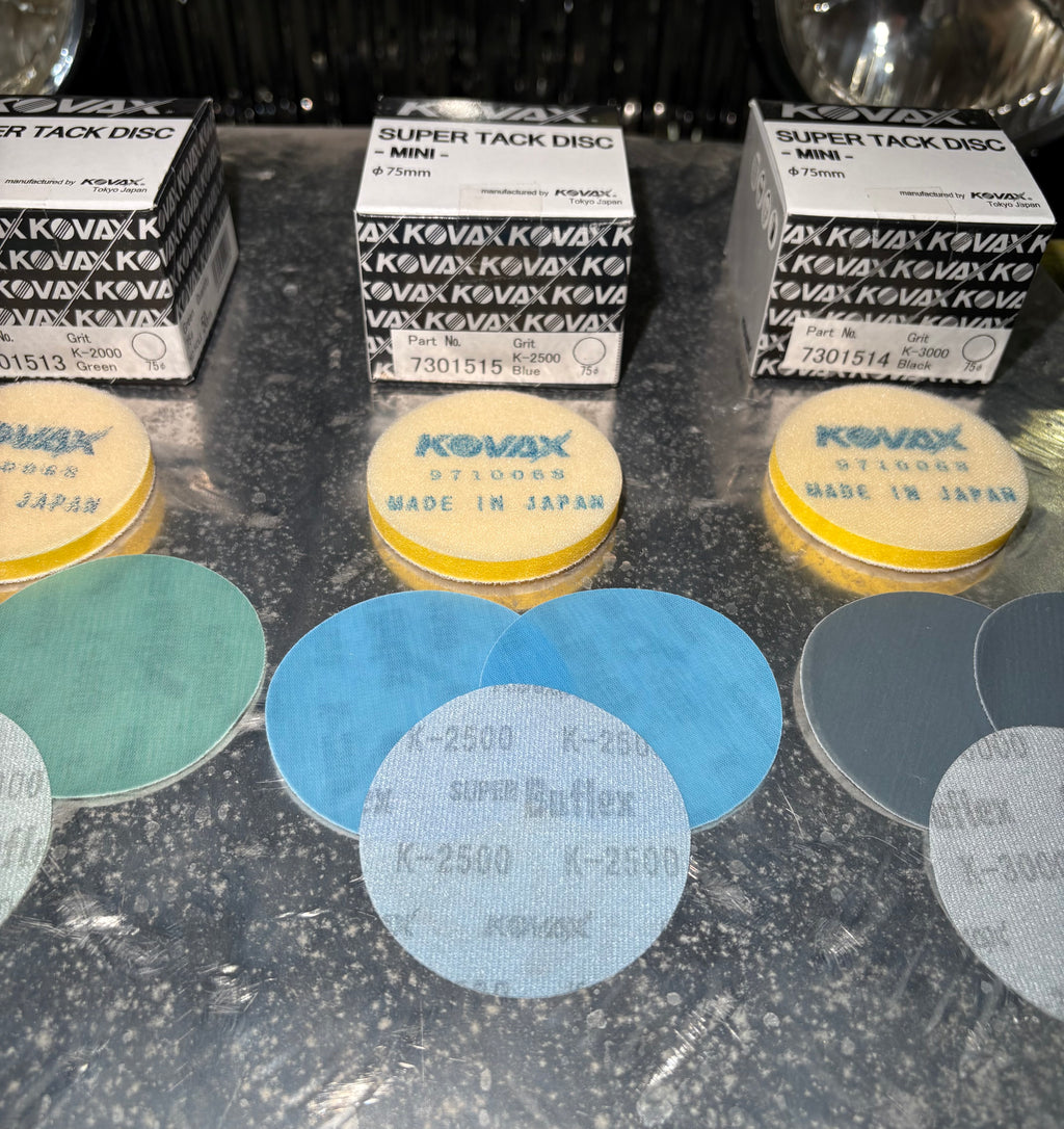 3” 75mm Kovax Sanding discs Bundle 1500/2000/2500/3000