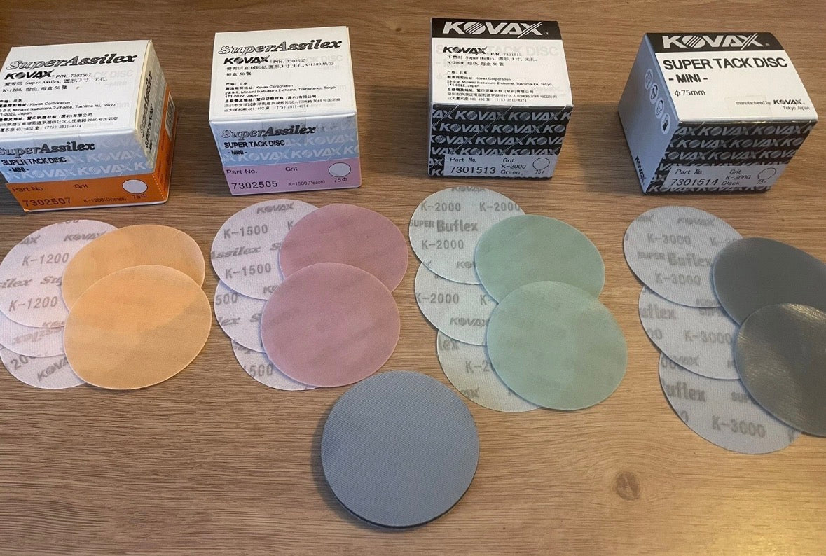 Kovax 3” sanding discs kit