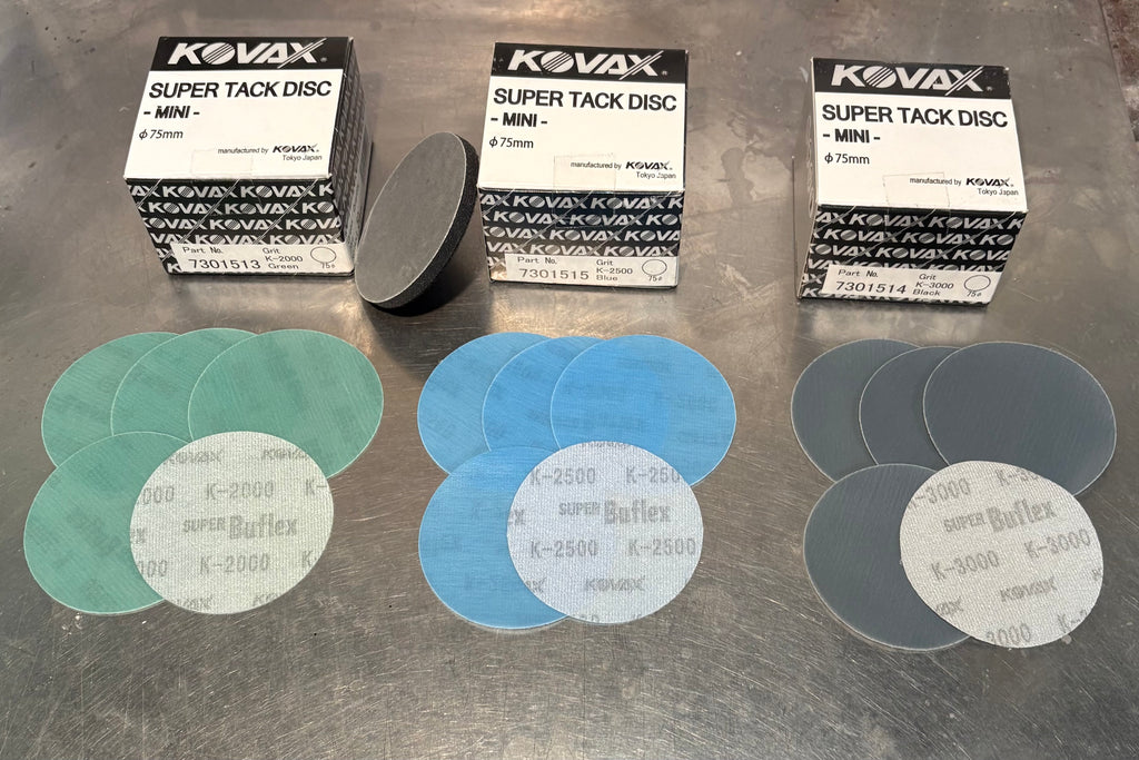 Kovax Buflex Mini 75mm (3") Paint Correction Kit – K-2000 / K-2500 / K-3000 (15 Discs + Pad)