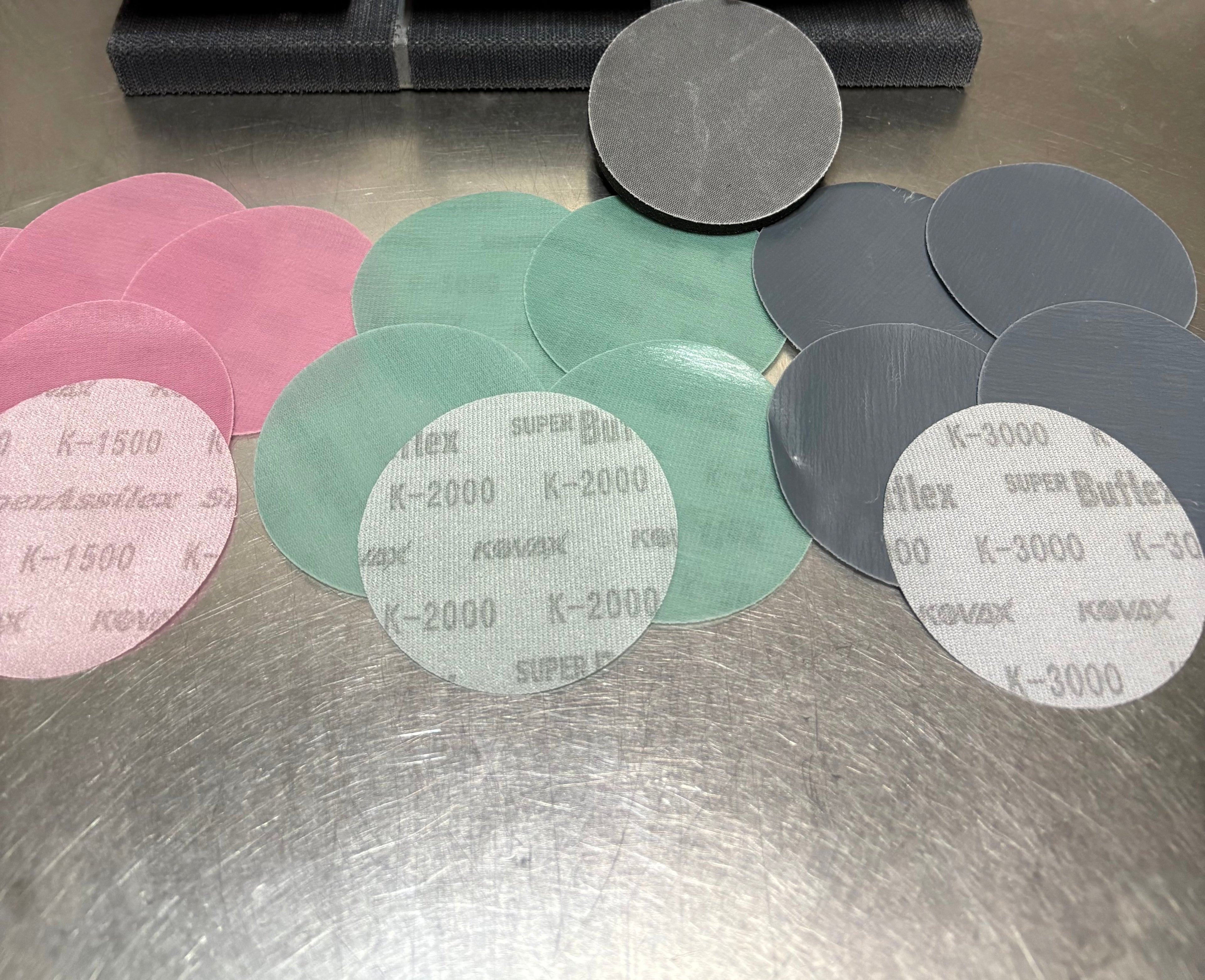 3” Kovax sanding kit 1500/2000/3000