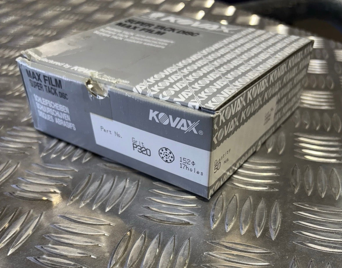 6” Kovax Maxfilm P320, 50pcs box