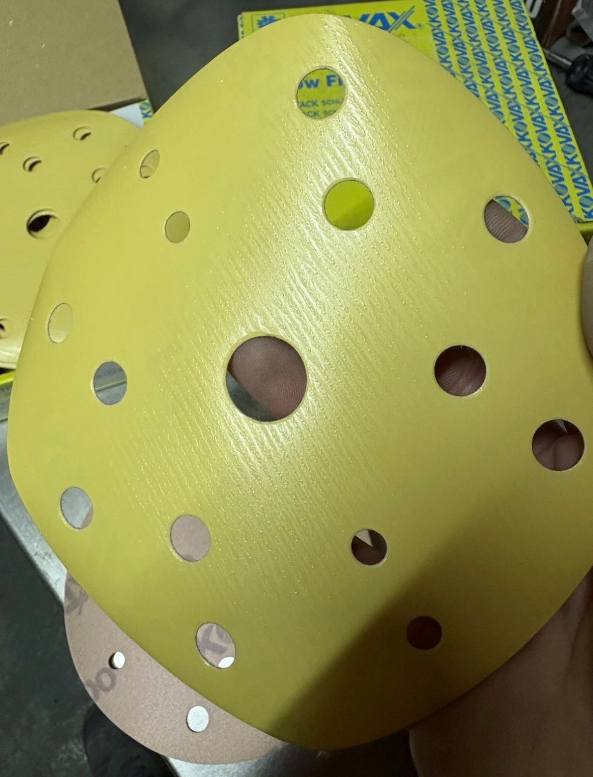 Kovax Yellow Film p-1500 Sanding Discs Box 50pcs