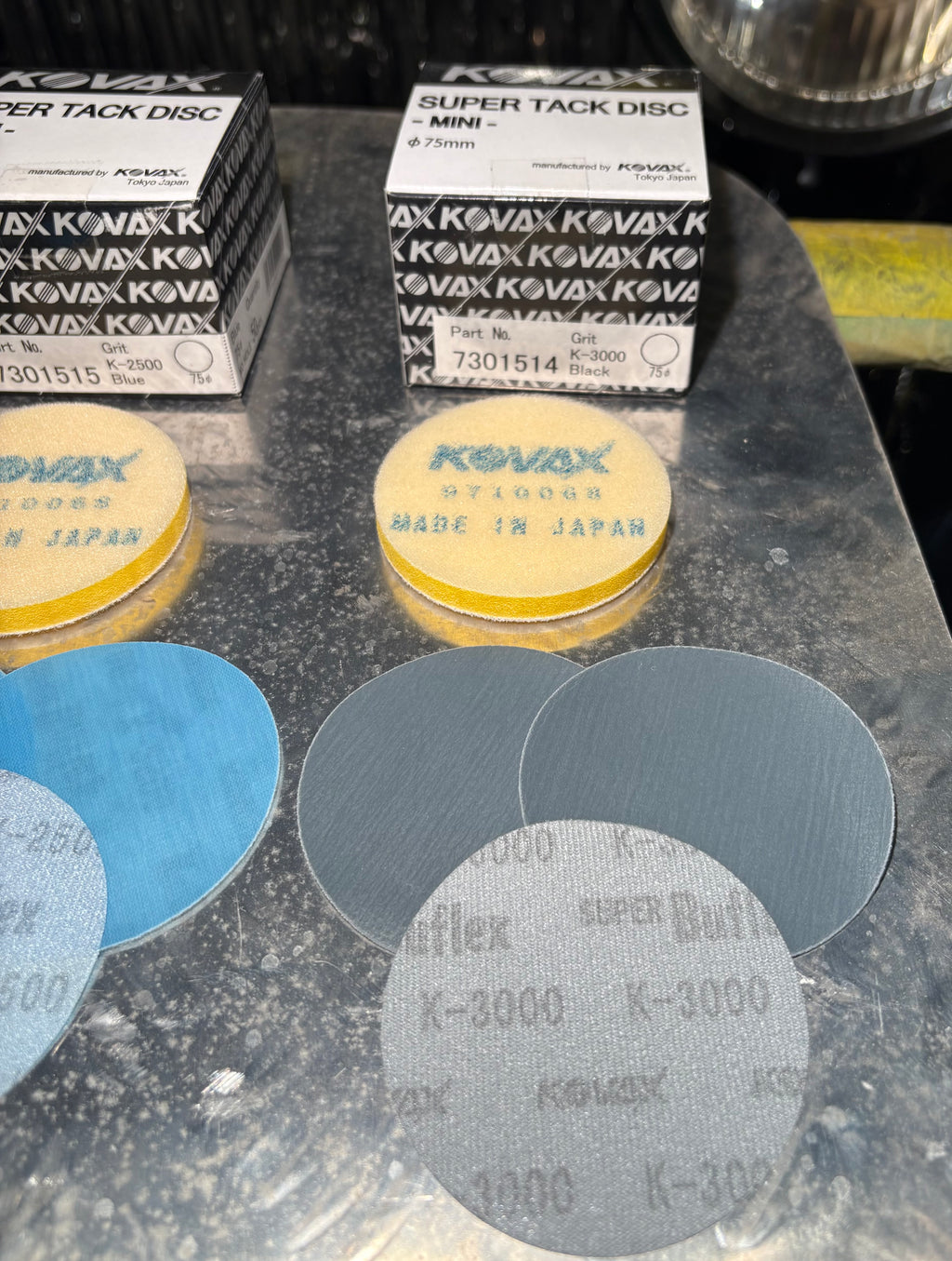 3” 75mm Kovax Sanding discs Bundle 1500/2000/2500/3000