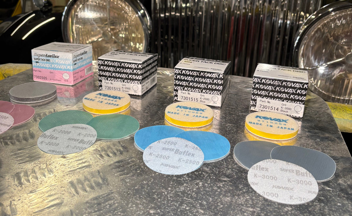 3” 75mm Kovax Sanding discs Bundle 1500/2000/2500/3000