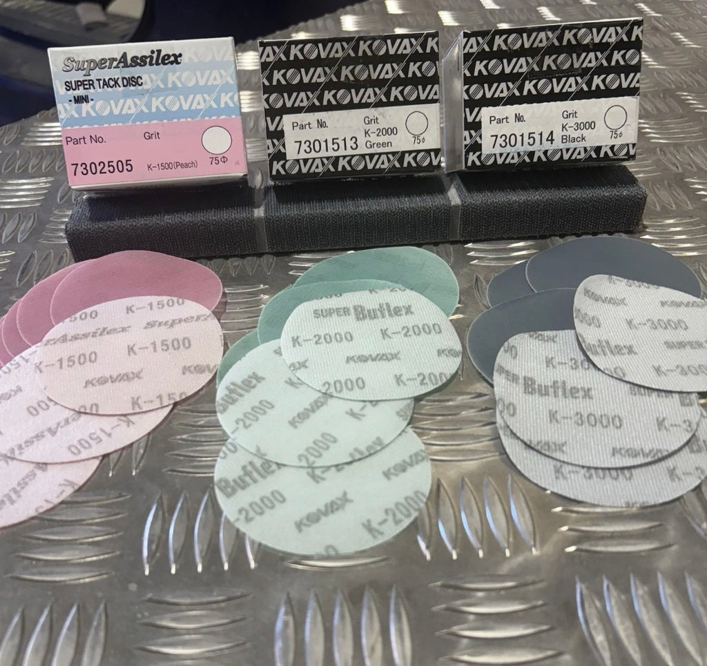 3” 77mm Kovax Bundle 1500/2000/3000 Full Box Of Each Grit