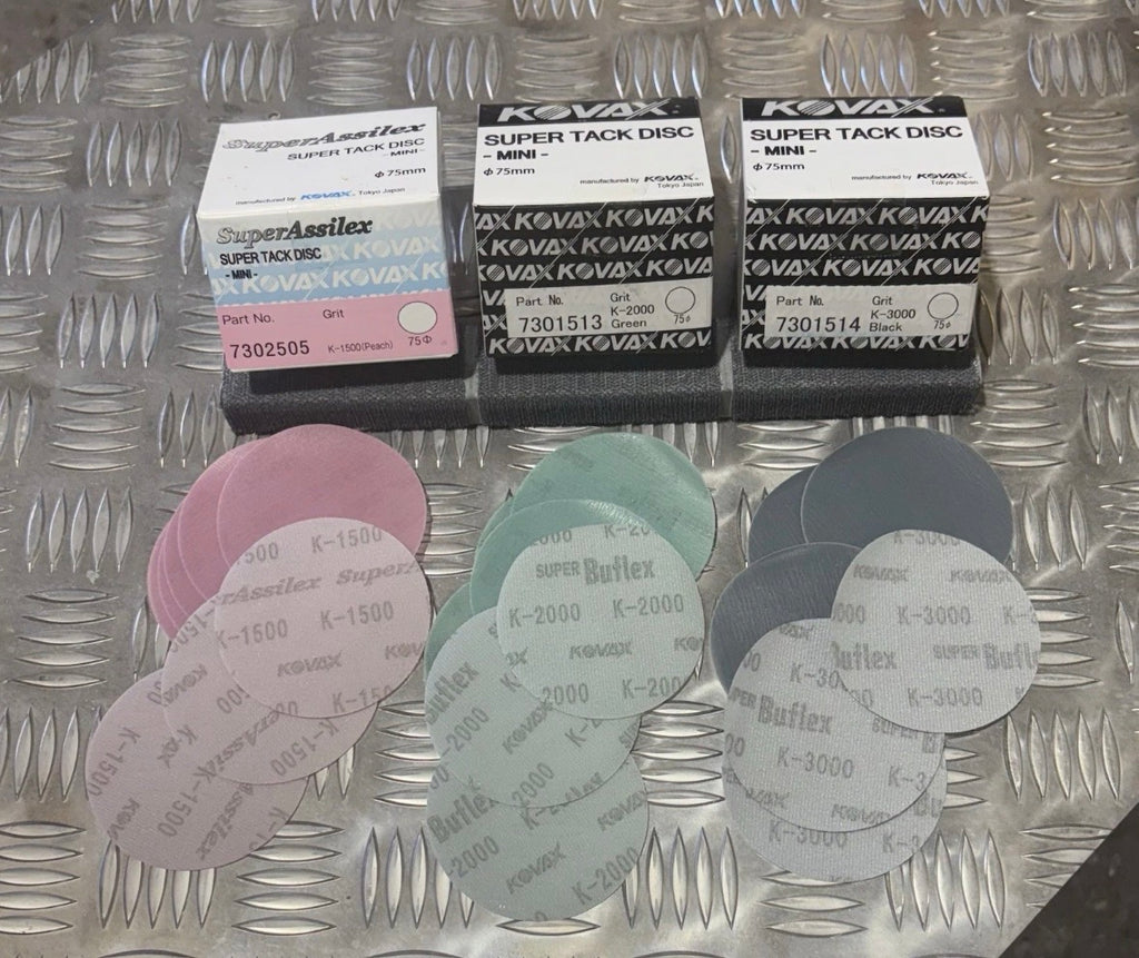 3” 77mm Kovax Bundle 1500/2000/3000 Full Box Of Each Grit