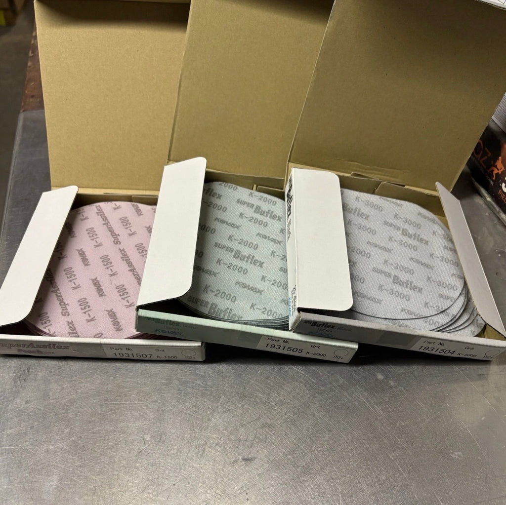Kovax 6” Bundle 1500,2000,3000 And 2x Pads