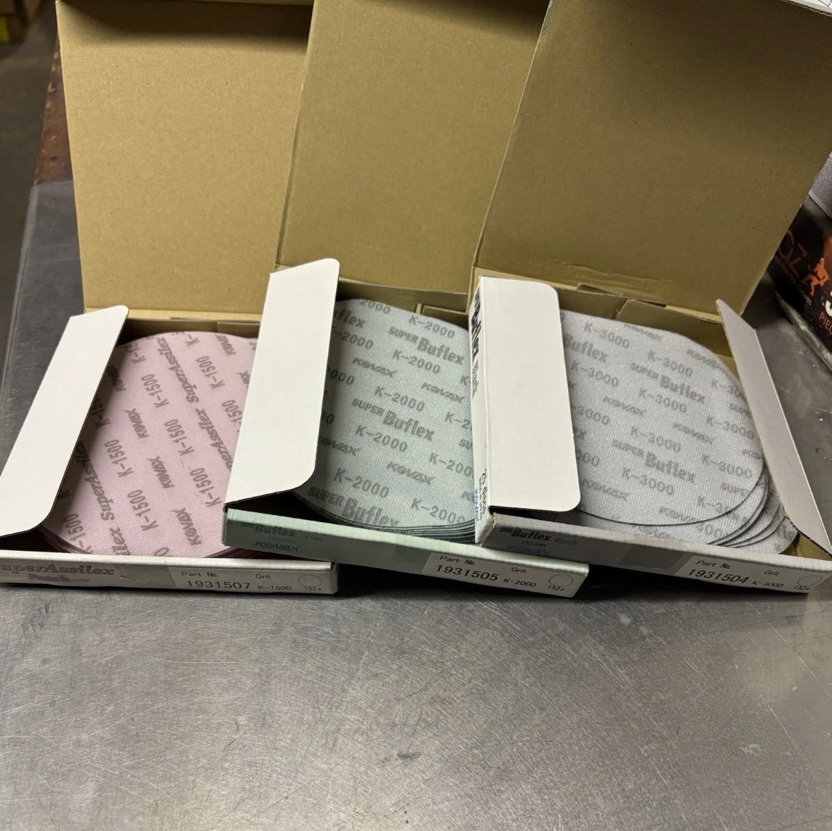 Kovax 6” Bundle 1500,2000,3000 And 2x Pads