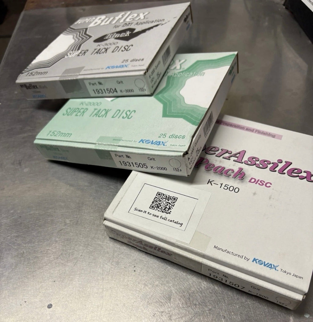 Kovax 6” Bundle 1500,2000,3000 And 2x Pads